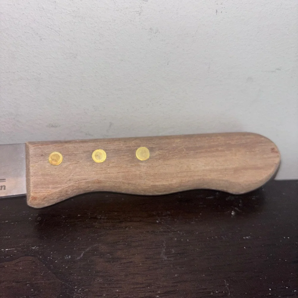 Boones Long Lake Inn | Walco Stainless Steel Serrated Steak Knife | Wood‎ Handle